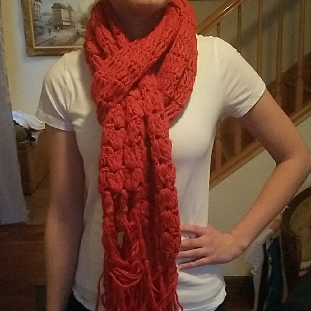 Orange scarf from Icing